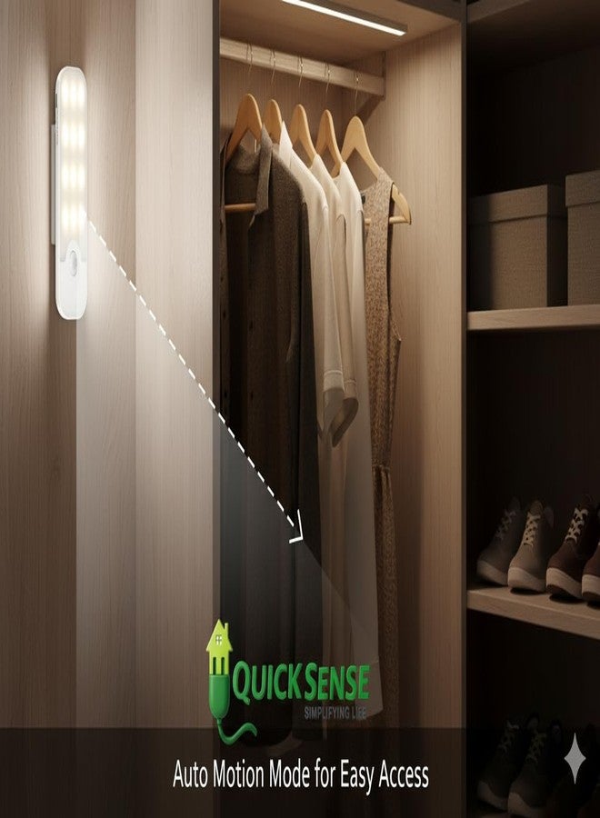 Quick Sense QS-LDR01 Motion Sensor Light | Indoor LED Night Light | Auto On/Off | Energy Saving | Stick-On Magnetic Mount | Warm White - Image 3